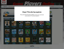 Tablet Screenshot of gameplayersonline.com